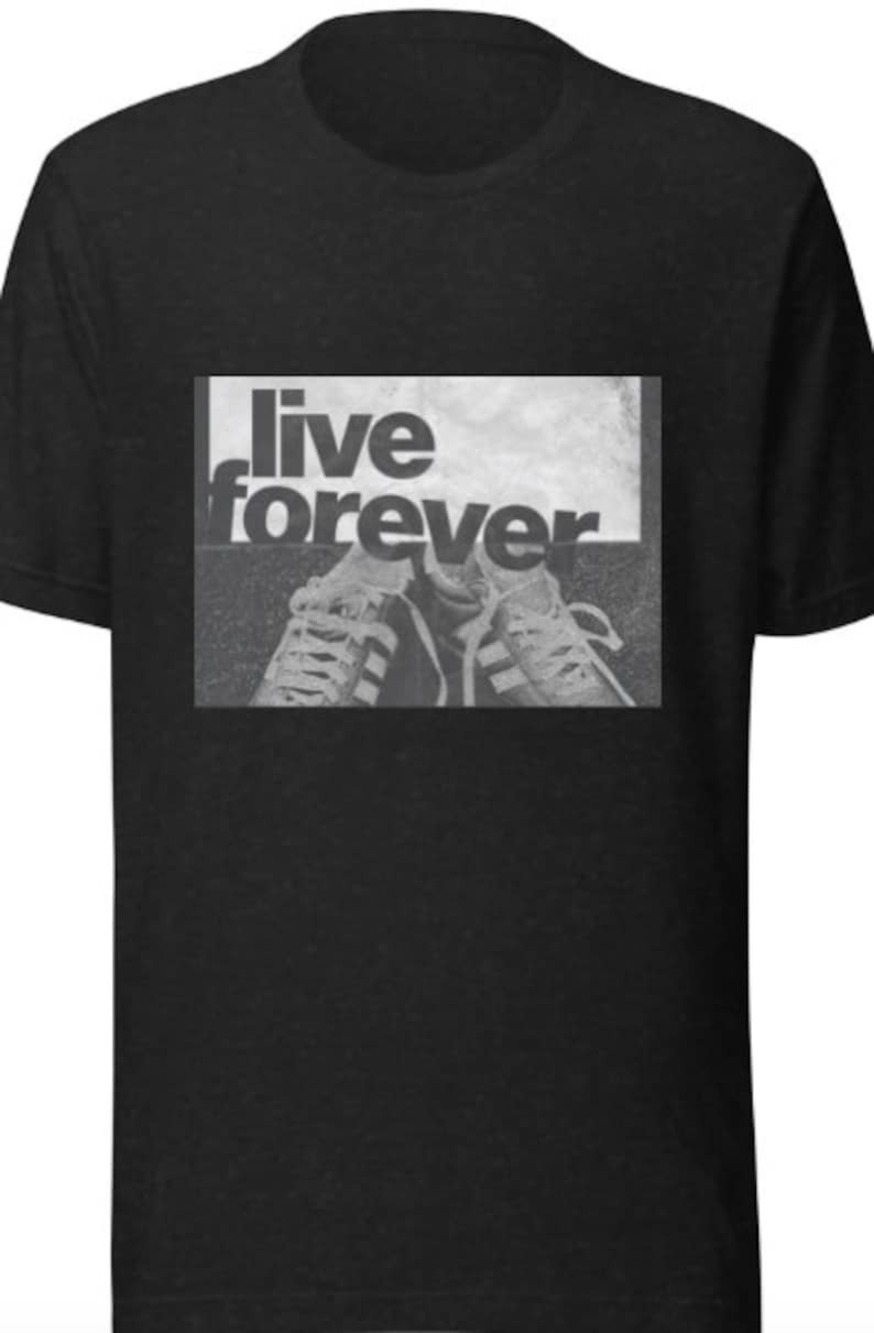 Oasis Live Forever Band T-shirt Black Shirt